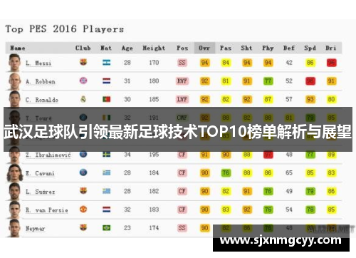 武汉足球队引领最新足球技术TOP10榜单解析与展望